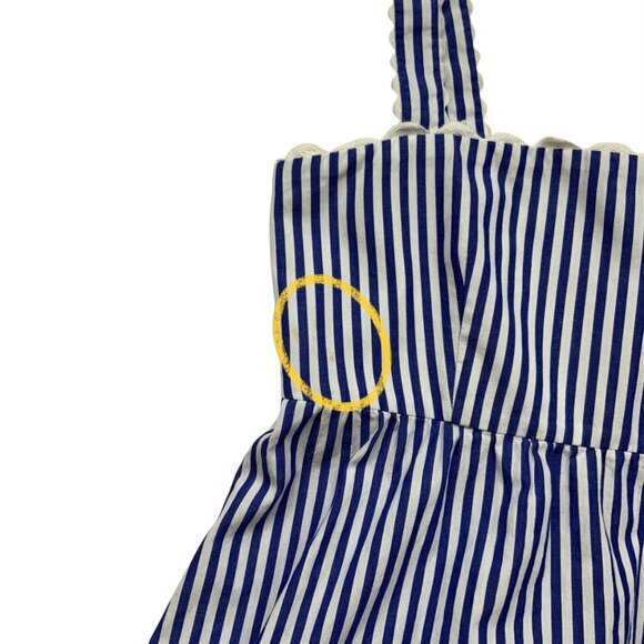 Tuckernuck Blue Stripe Georgia Dress XS Maxi Sleeveless Pockets Nautical Resort - Picture 8 of 15